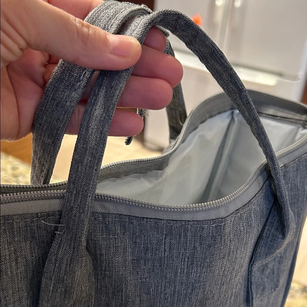 Gray small baby diaper Bag with packets compartments - Picture 6 of 8
